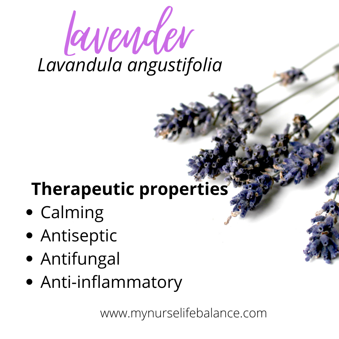 Lavender Essential Oil has several therapeutic properties. Some of them include the calming effects, as well as being an antiseptic and anti-inflammatory.